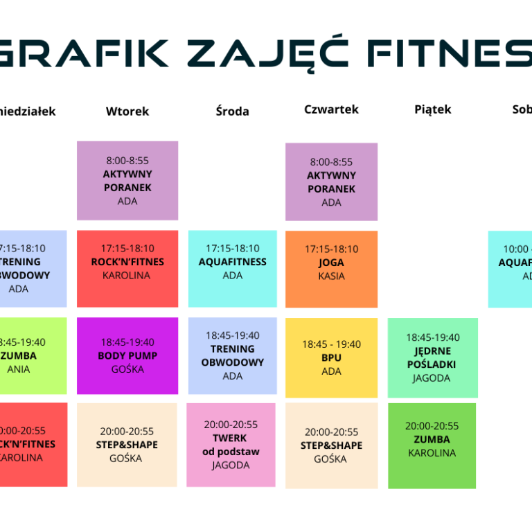 Startujemy z zajęciami Fitness w Naszym Centrum Sportowym!