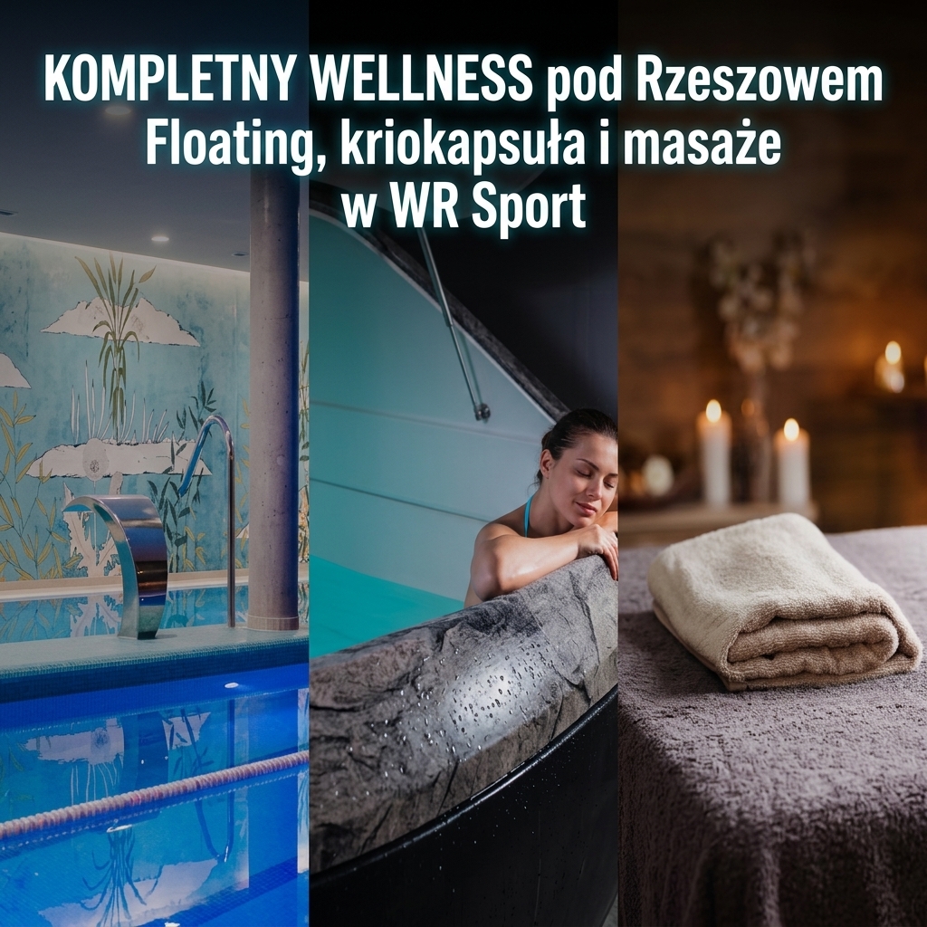 Kompletna odnowa biologiczna pod Rzeszowem: Floating, kriokapsuła i masaże w WR Sport